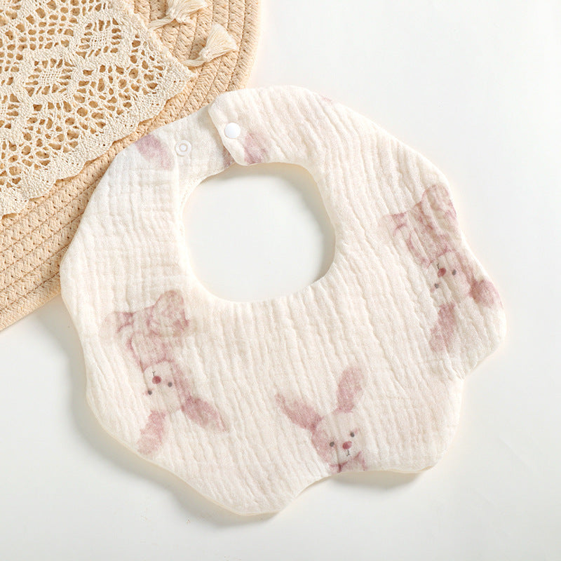 Bavoir bébé en coton imprimé