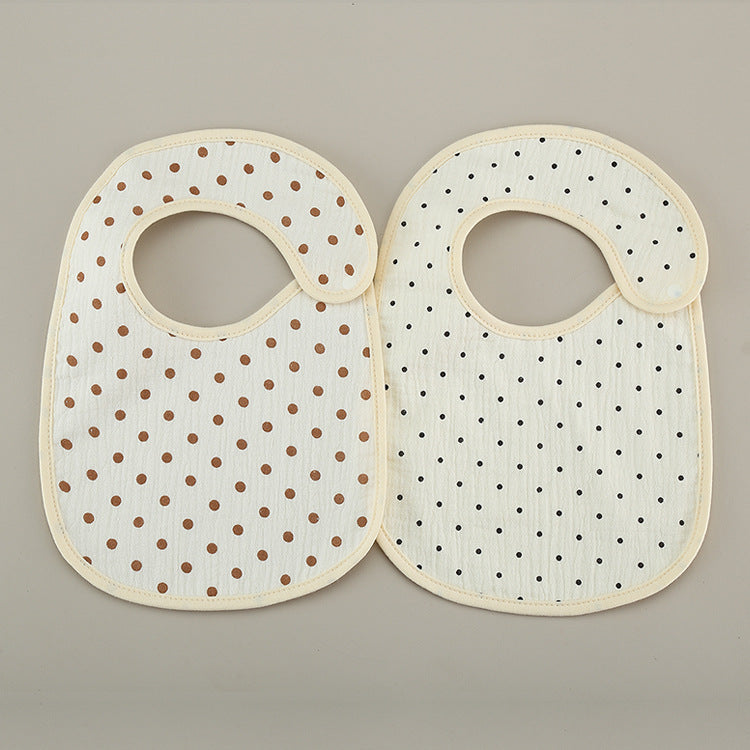 Bavoirs fins en gaze de coton étanche - lot de 2