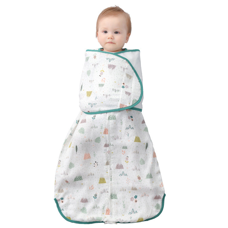 Turbulette cocon en coton à motifs pour bébé