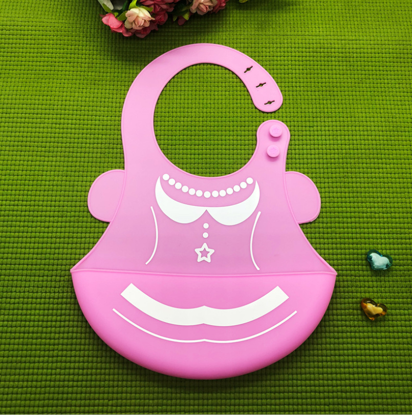 Bavoirs en silicone imperméables motifs animaux