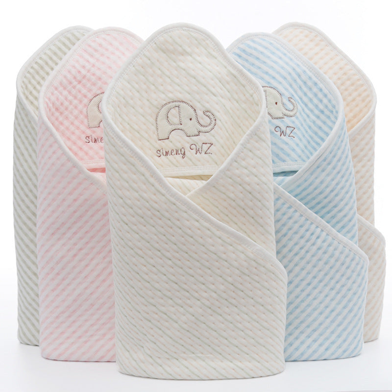 Couverture enveloppante en coton pour nouveau-né