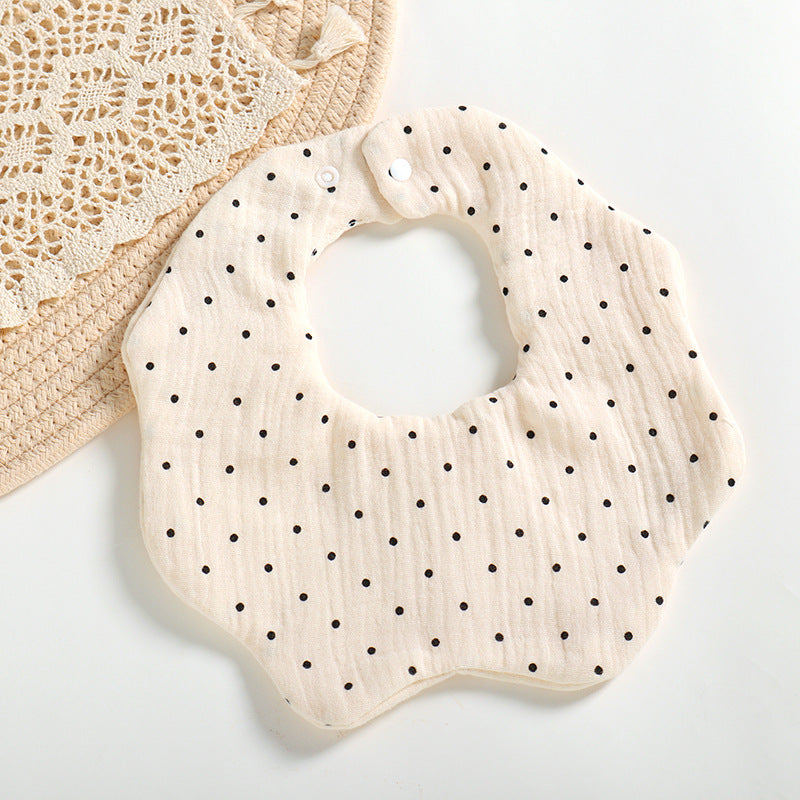 Bavoir bébé en coton imprimé