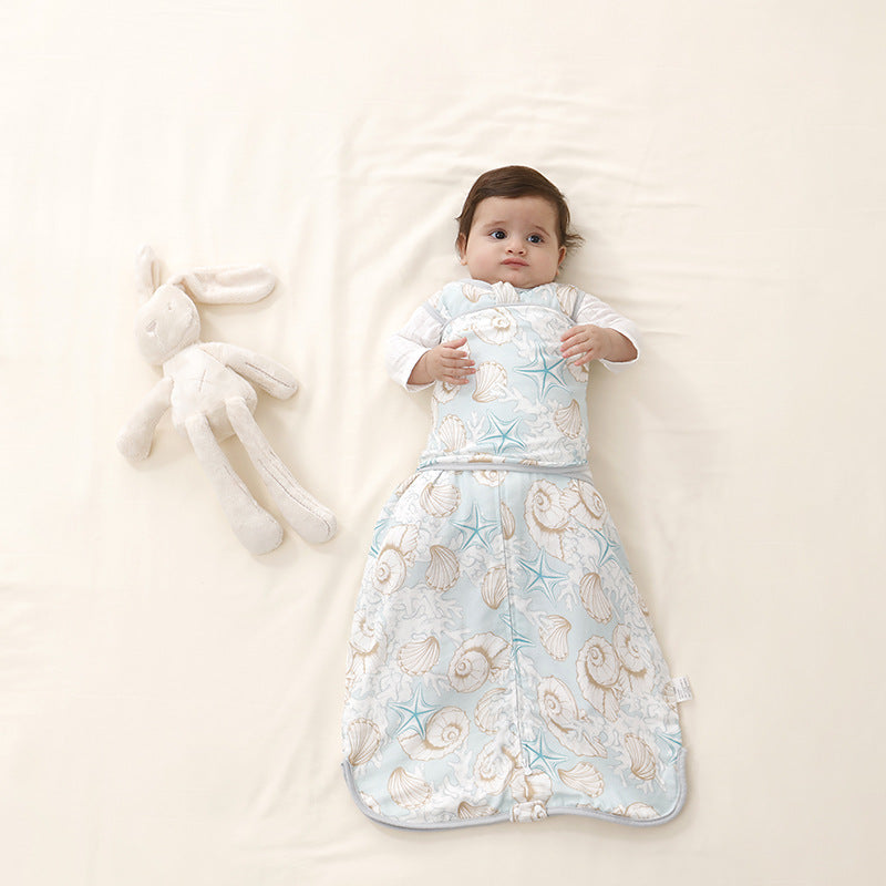 Turbulette cocon en coton à motifs pour bébé