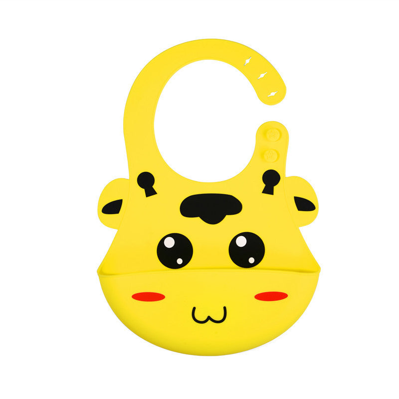 Bavoirs en silicone imperméables motifs animaux