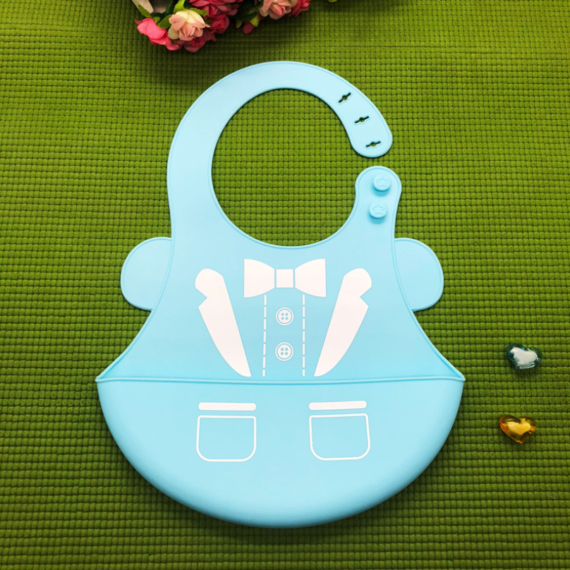 Bavoirs en silicone imperméables motifs animaux