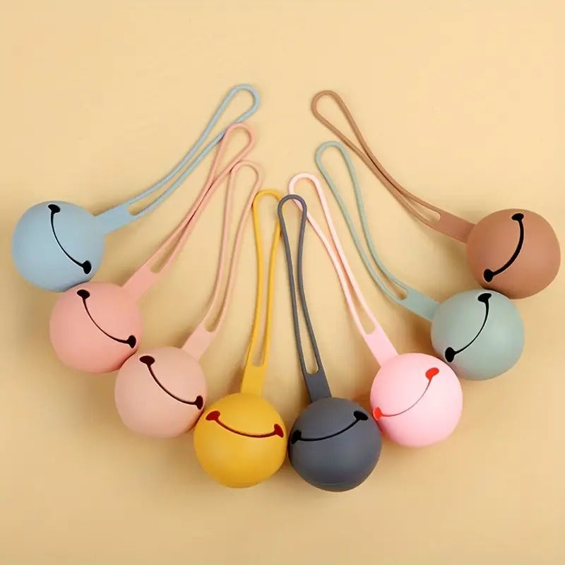 Boîte range-tétine en silicone avec attache