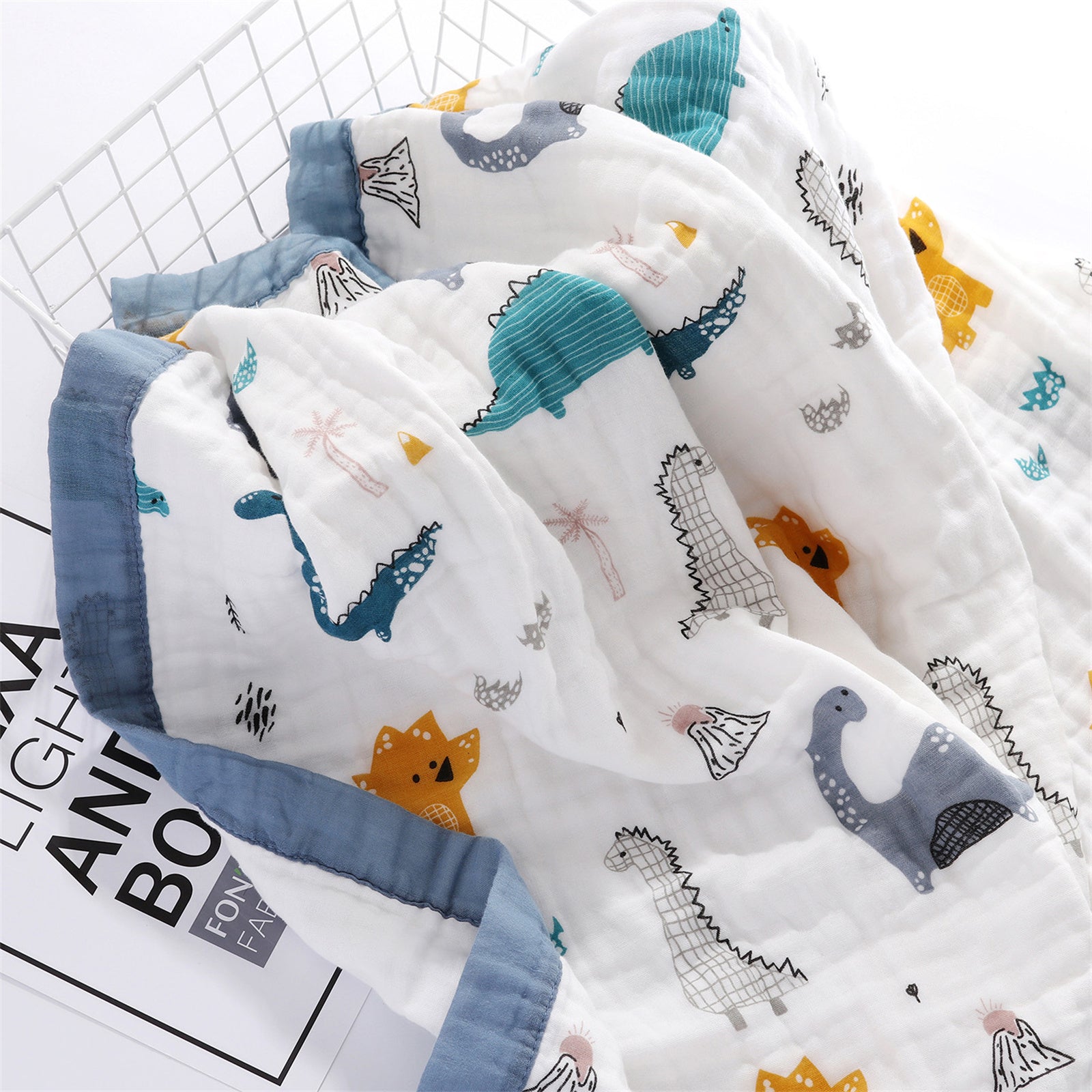 Couverture doudou en gaze de coton pour bébé