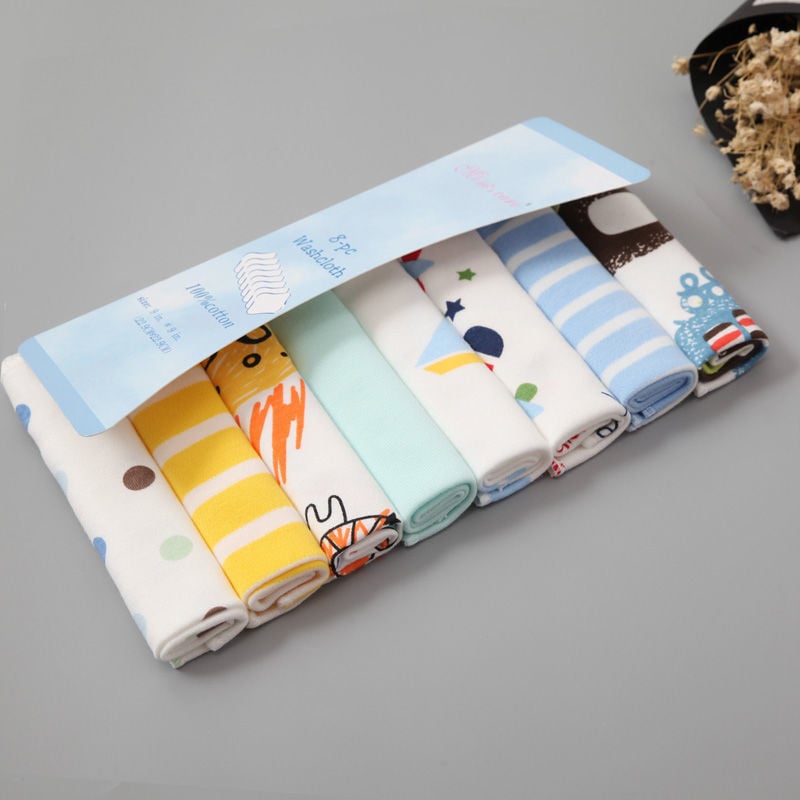 Serviettes de bouche en gaze de coton - lot de 8