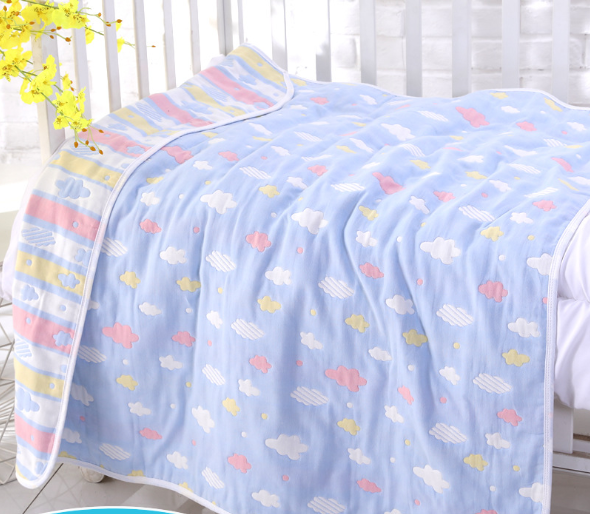 Serviette de bain bébé en gaze de coton 6 couches