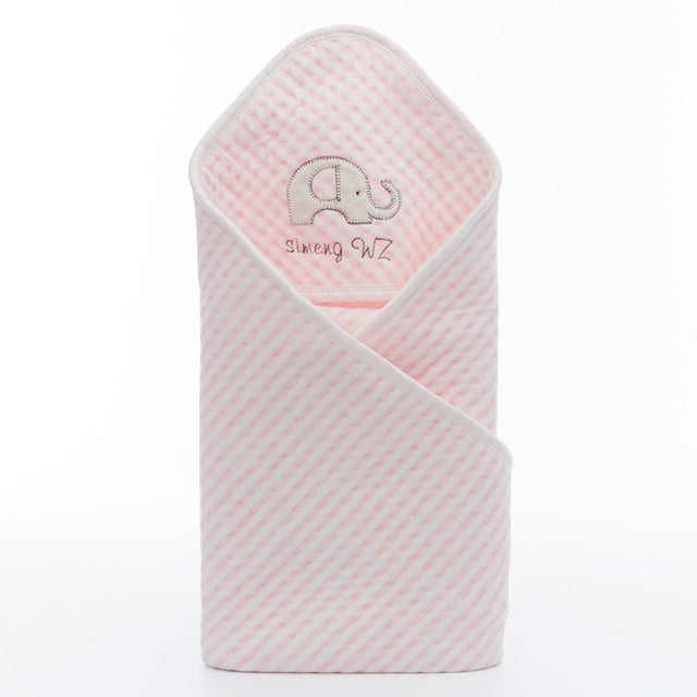 Couverture enveloppante en coton pour nouveau-né