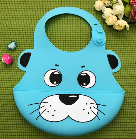 Bavoirs en silicone imperméables motifs animaux