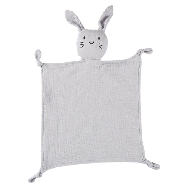Doudou lange en coton motif lapin
