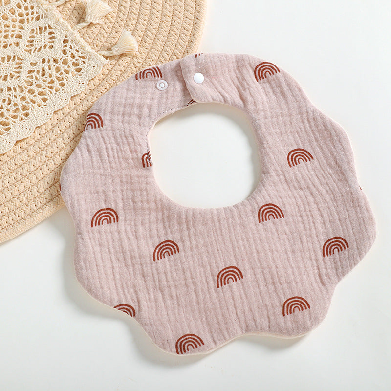 Bavoir bébé en coton imprimé