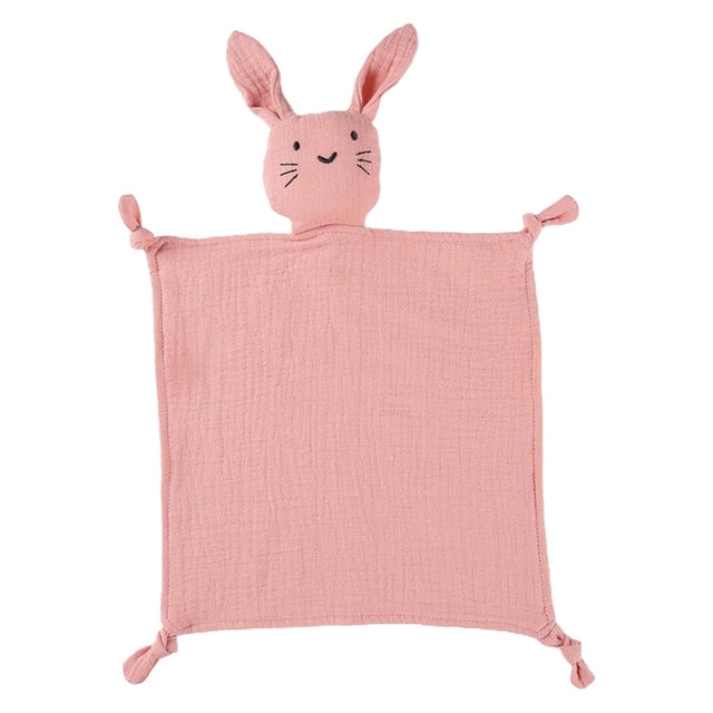 Doudou lange en coton motif lapin