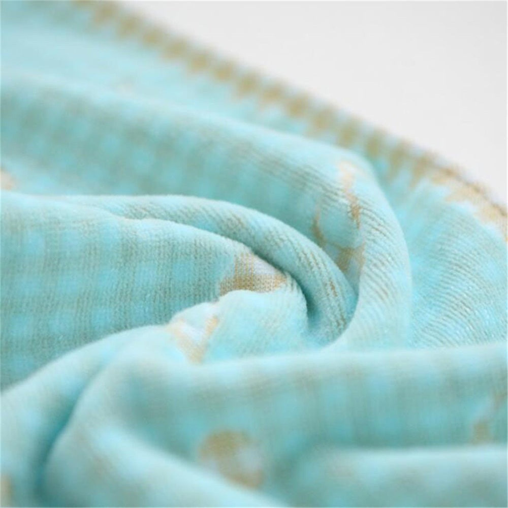 Foulard carré en coton motif chaton