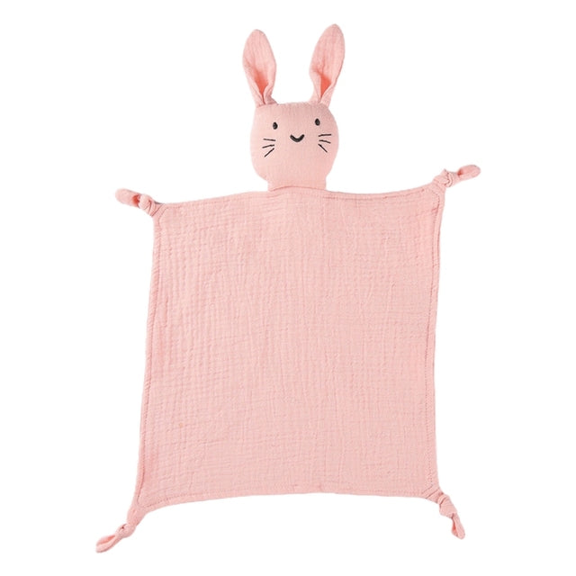 Doudou lange en coton motif lapin