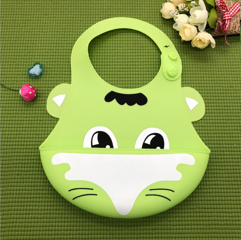 Bavoirs en silicone imperméables motifs animaux