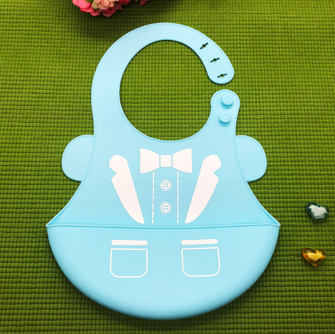 Bavoirs en silicone imperméables motifs animaux