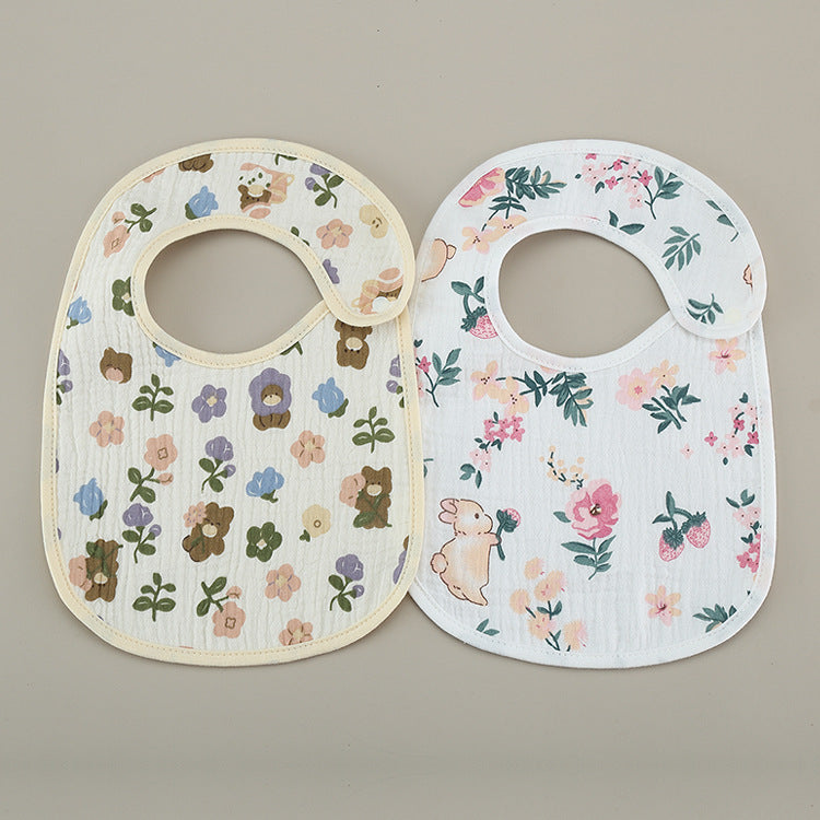 Bavoirs fins en gaze de coton étanche - lot de 2