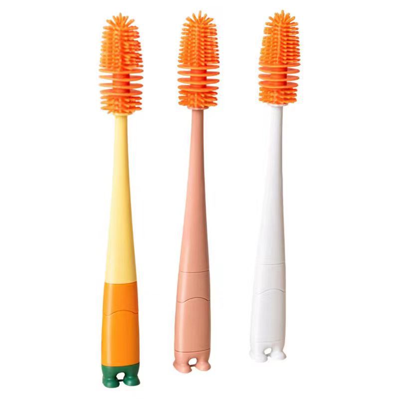 Brosse de nettoyage 4-en-1 en silicone alimentaire