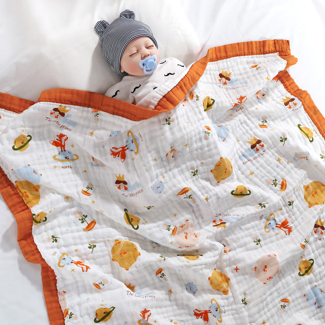 Couverture doudou en gaze de coton pour bébé