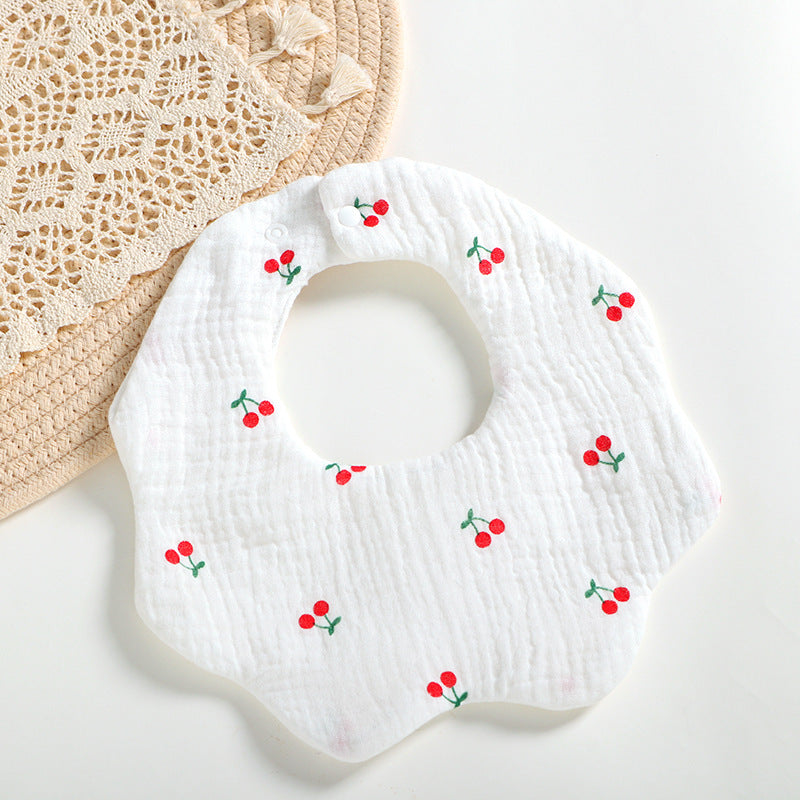 Bavoir bébé en coton imprimé