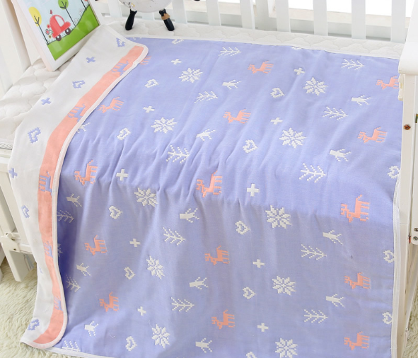 Serviette de bain bébé en gaze de coton 6 couches