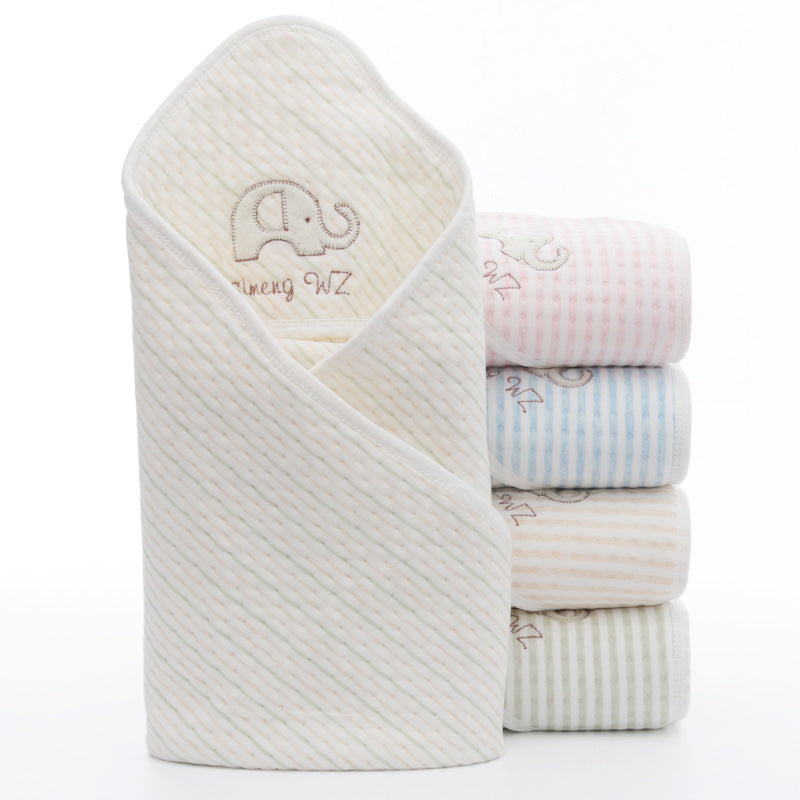Couverture enveloppante en coton pour nouveau-né
