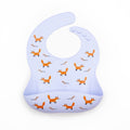 Bavoir silicone imperméable avec poche ramasse-miettes