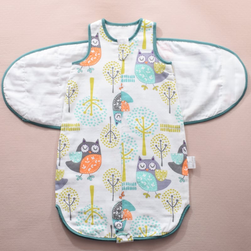 Turbulette cocon en coton à motifs pour bébé