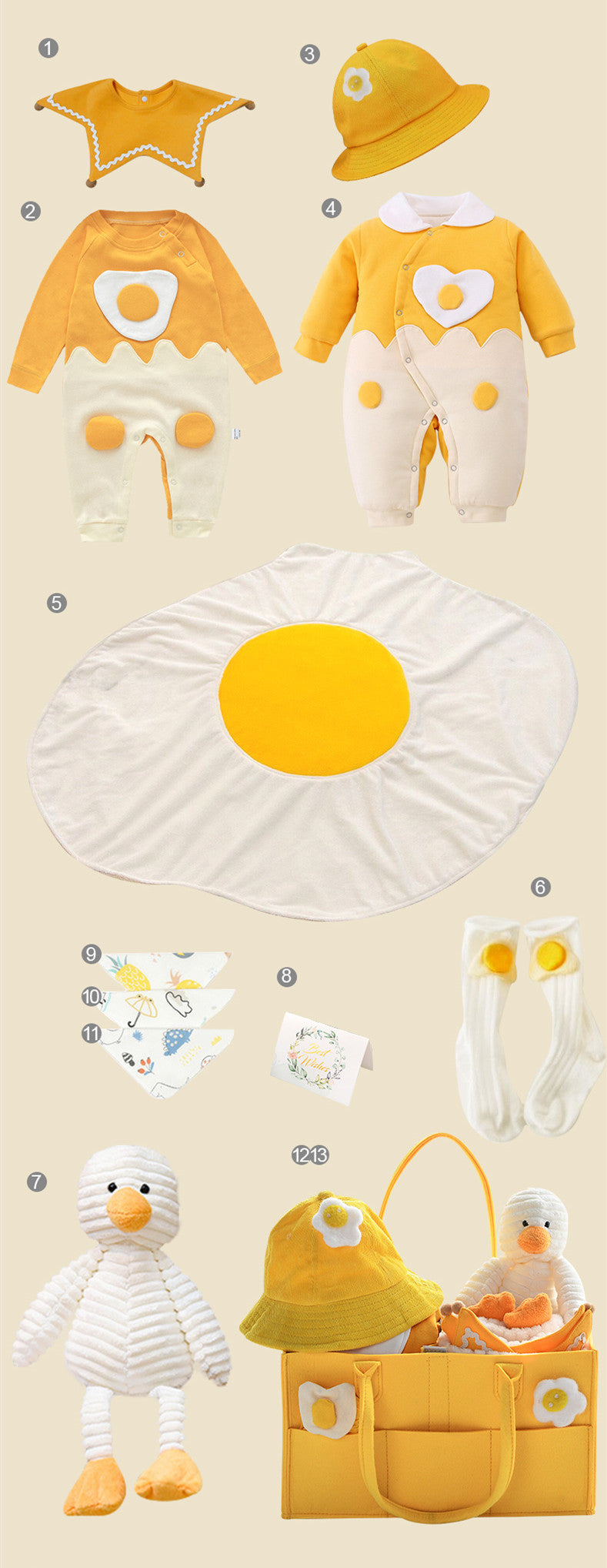 Coffret naissance 14 pièces en coton bio