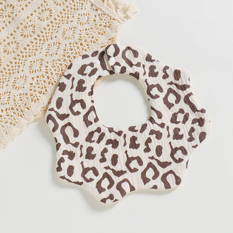 Bavoir bébé en coton imprimé