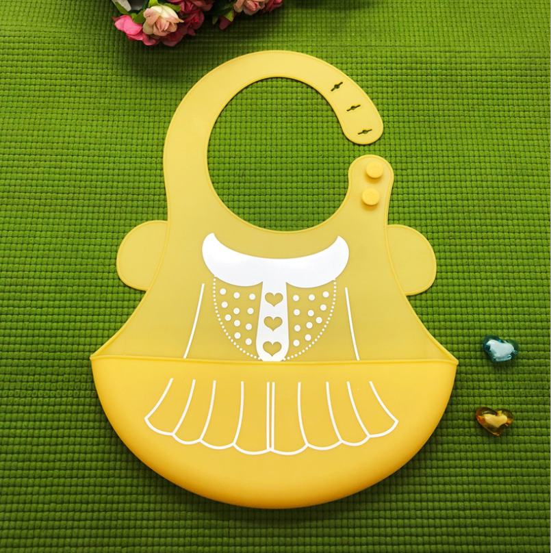 Bavoirs en silicone imperméables motifs animaux