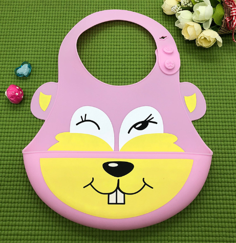 Bavoirs en silicone imperméables motifs animaux
