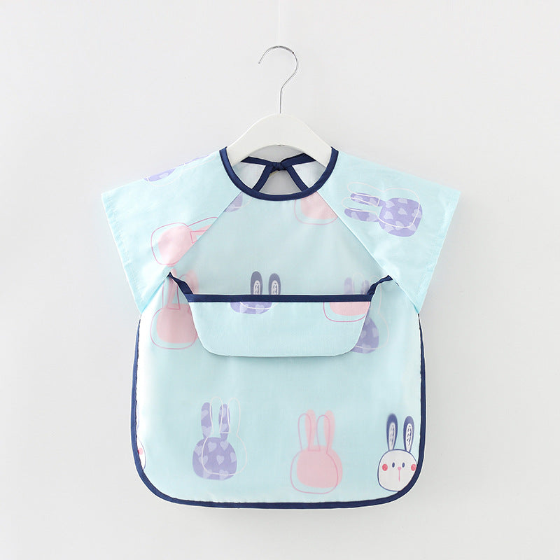 Bavoir imperméable à manches longues motifs animaux