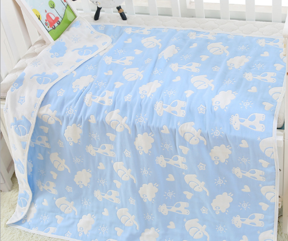 Serviette de bain bébé en gaze de coton 6 couches