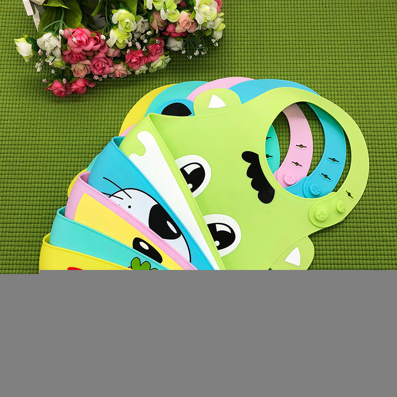 Bavoirs en silicone imperméables motifs animaux