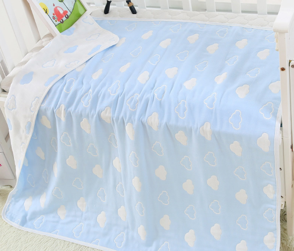 Serviette de bain bébé en gaze de coton 6 couches
