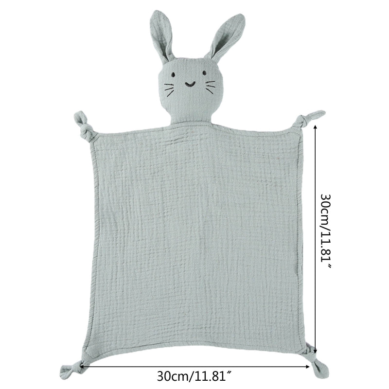 Doudou lange en coton motif lapin