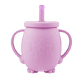Gobelet d'apprentissage en silicone avec paille