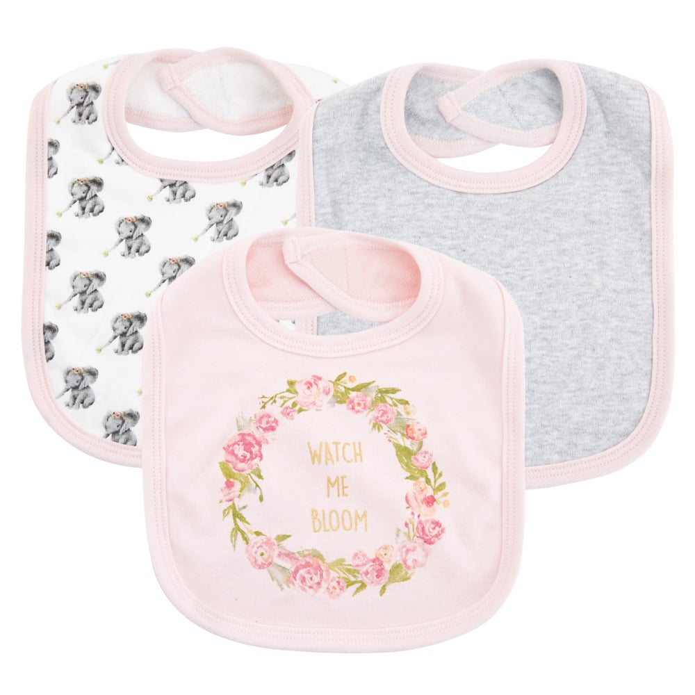 Bavoirs bébé en coton avec 3 langes de bave