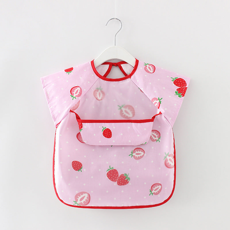 Bavoir imperméable à manches longues motifs animaux
