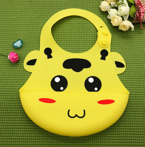 Bavoirs en silicone imperméables motifs animaux