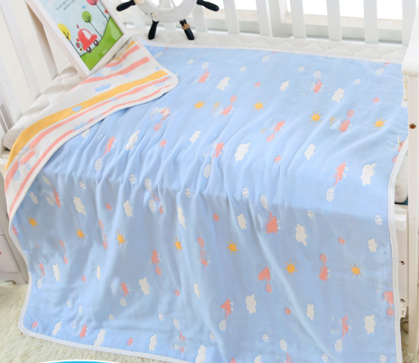 Serviette de bain bébé en gaze de coton 6 couches