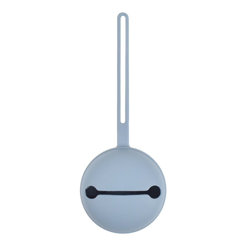 Boîte range-tétine en silicone avec attache
