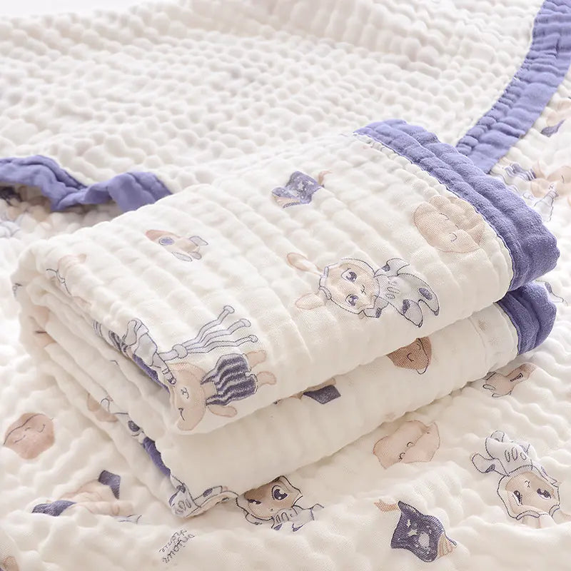 Couverture bébé en mousseline de coton douce