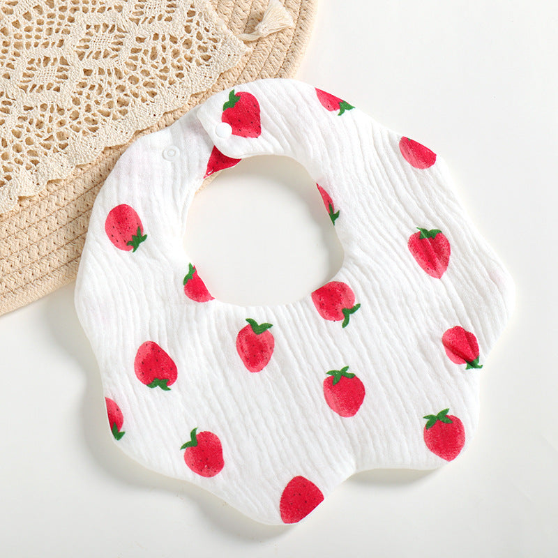 Bavoir bébé en coton imprimé