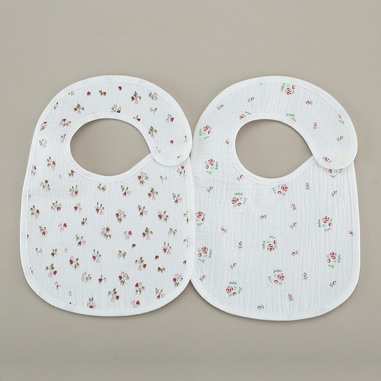 Bavoirs fins en gaze de coton étanche - lot de 2
