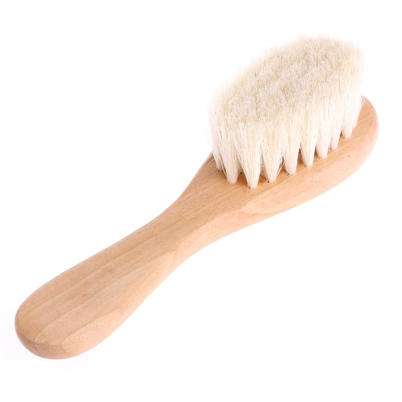 Brosse à cheveux en bois pour nouveau-né